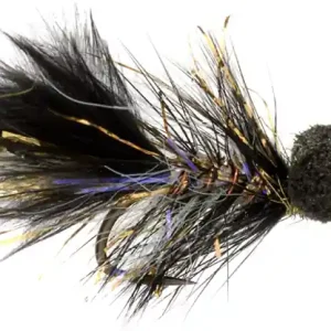 Fulling Mill Streamer - Jenkins Black Humungous Booby Barbless-
