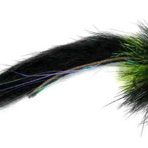 Fulling Mill Streamer - Fluff Cat Black Tungsten Barbless-