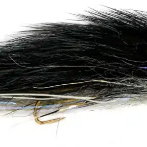 Fulling Mill Streamer - Snake-Bait Black Barbless-