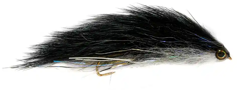 Fulling Mill Streamer - Snake-Bait Black Barbless-
