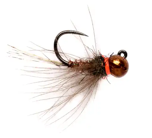 Fulling Mill Nymphe - CDC Pheasant Tail Jig Copper Barbless- 16