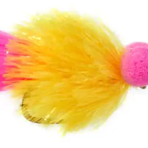 Fulling Mill Streamer - Jenkins Pink and Sunburst Booby Barbless- 12