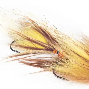 Umpqua Fly Swim Coach Baby Tandem Trout Streamer brown yellow-