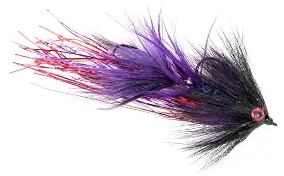 Umpqua Fly Swim Coach Baby Tandem Trout Streamer purple black-