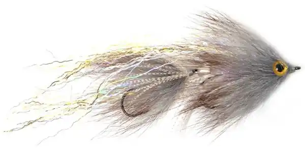 Umpqua Fly Swim Coach Baby Tandem Trout Streamer grey-