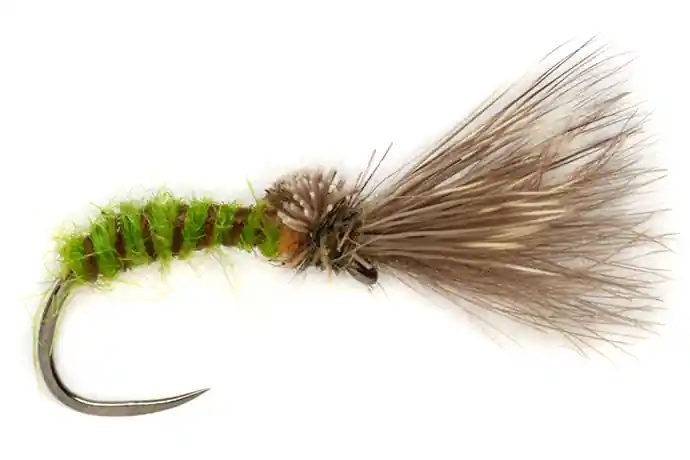 Fulling Mill Trockenfliege - Procter's Caddis Emerger Green Barbless-