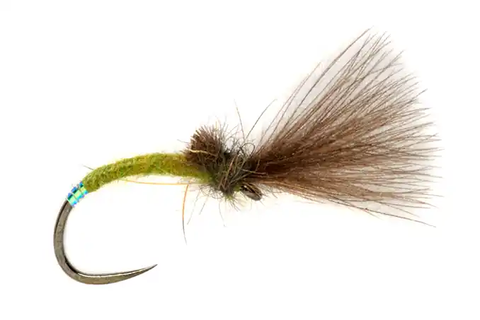 Fulling Mill Trockenfliege - Procter's Pearly Butt Olive Emerger Barbless-