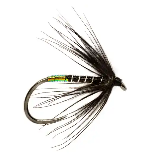 Fulling Mill Nassfliege - Procter Pearly Butt Black Spider Barbless-
