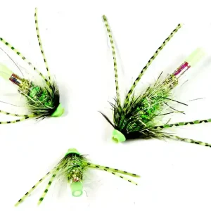 Frödin Flies Tubenfliege Loose Body Series - Greenlander Rubberleg Tubenfliegen Set-