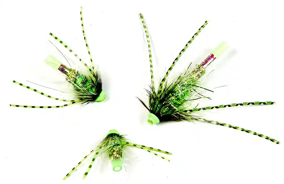 Frödin Flies Tubenfliege Loose Body Series - Greenlander Rubberleg Tubenfliegen Set-