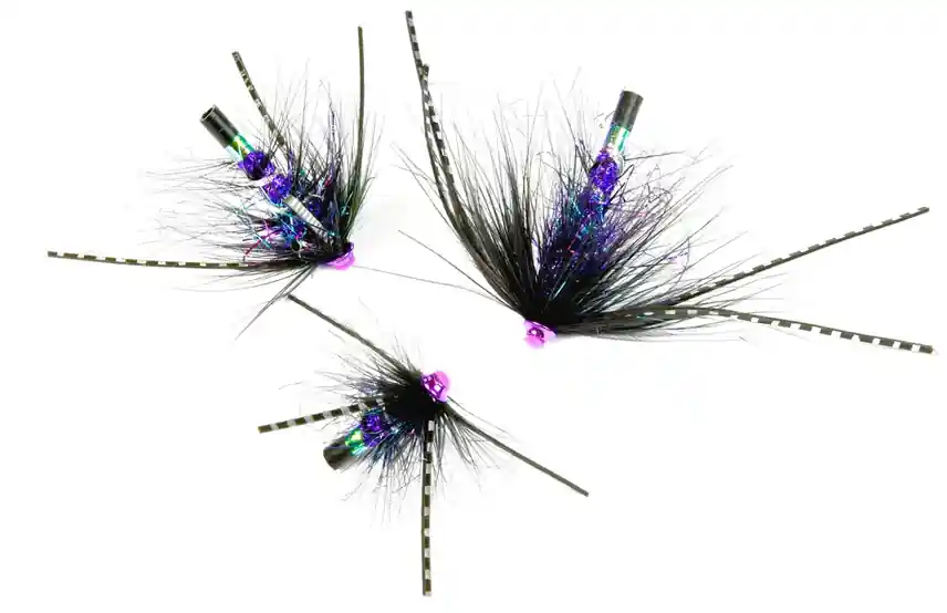 Frödin Flies Tubenfliege Loose Body Series - Mikkeli Blue Rubberlegs Tubenfliegen Set-
