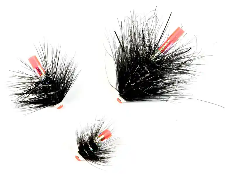 Frödin Flies Tubenfliege Loose Body Series - Black & Silver Tubenfliegen Set-
