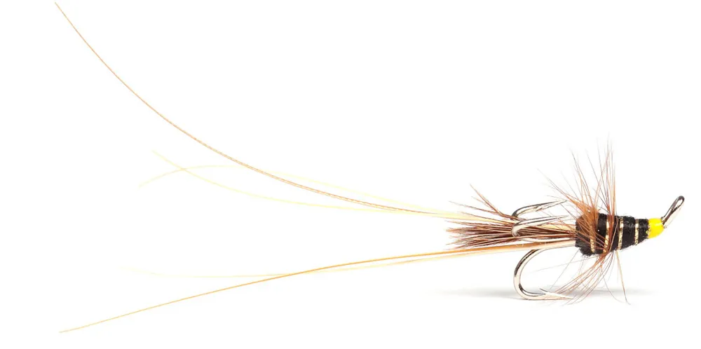 Guideline Lachsfliege - Black Frances Silver Treble- 8