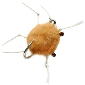 Fulling Mill Salzwasserfliege - Special Bauer Tungsten Crab Tan- 2