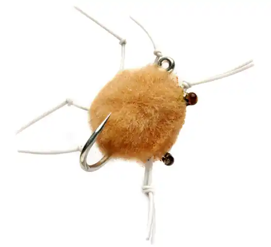 Fulling Mill Salzwasserfliege - Special Bauer Tungsten Crab Tan- 2