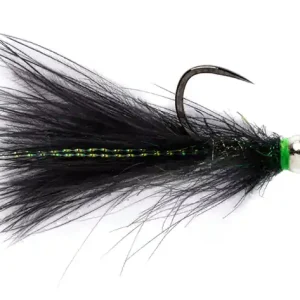 Fulling Mill Streamer - CDC Jig Black Barbless- 14