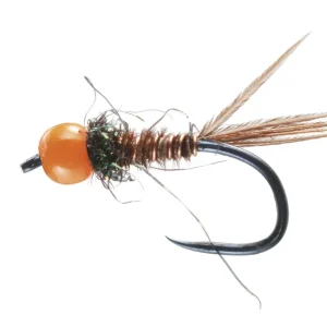 Soldarini Tungsten Nymphe - Pheasant Tail Orange Bead- 12