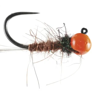 Soldarini Tungsten Jig Nymphe - Spectra 46 & Rusty Orange Bead- 14