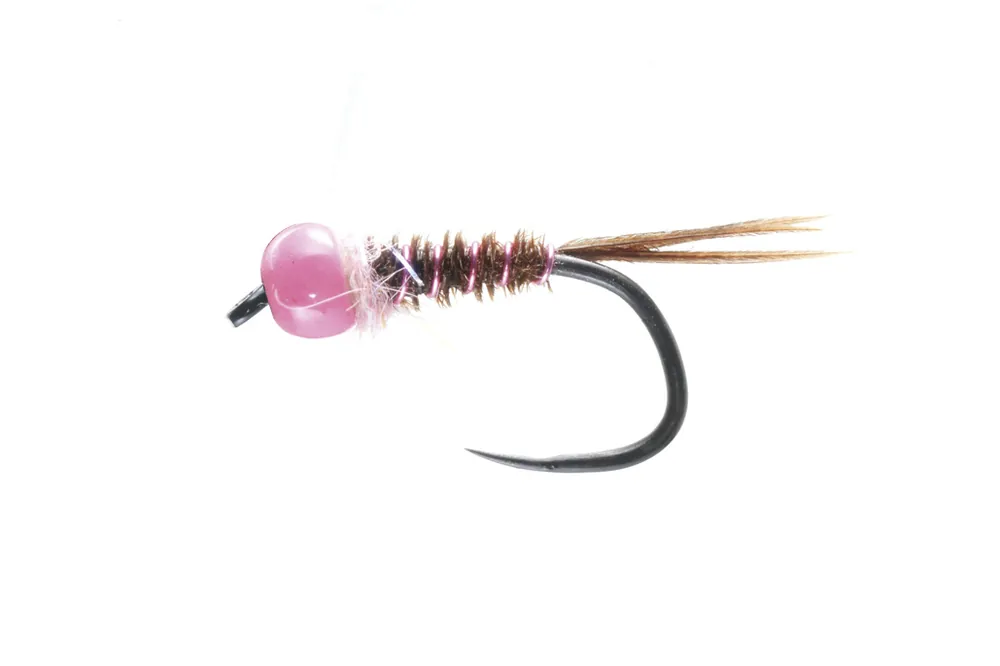 Soldarini Fly Tackle Tungsten Nymphe - Pheasant Tail Pink Bead- 14
