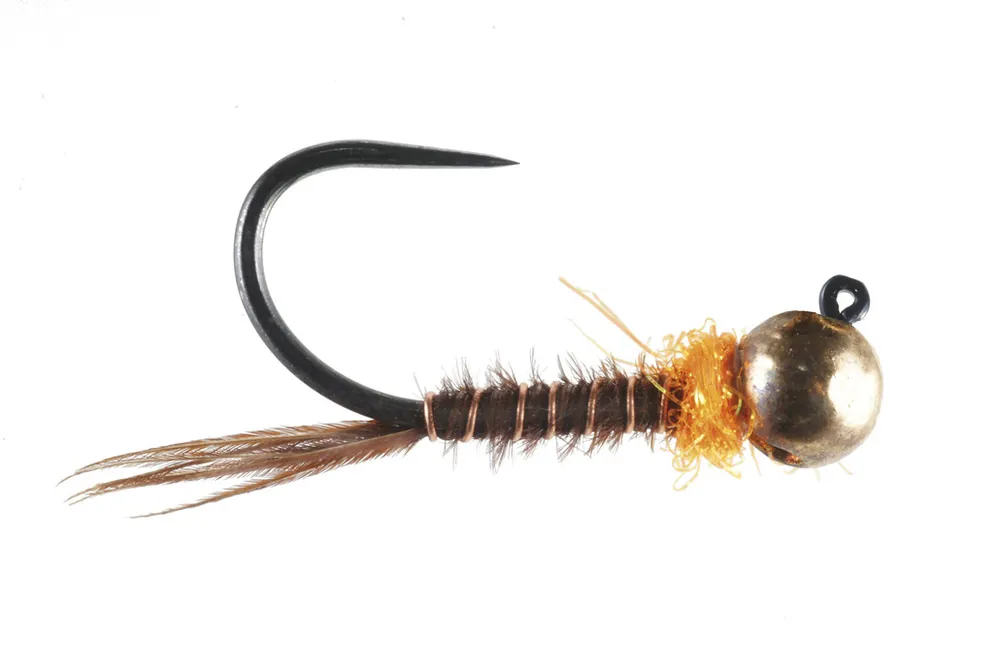 Soldarini Tungsten Jig Nymphe - Pheasant Tail Spectra 94 Orange- 14