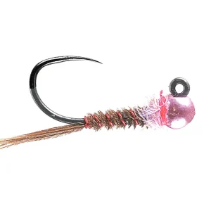 Soldarini Tungsten Jig Nymphe - Metallic Pink Pheasant Tail- 14