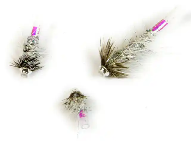 Frödin Flies Tubenfliege Loose Body Series - Silver & Silver Tubenfliegen Set-