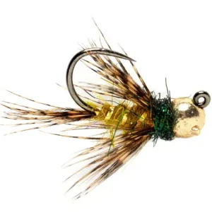 Fulling Mill Nymphe - Rozas Hackled Olive Jig Barbless-