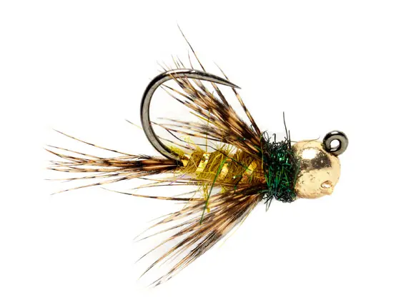 Fulling Mill Nymphe - Rozas Hackled Olive Jig Barbless-