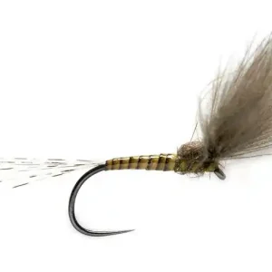 Fulling Mill Trockenfliege - BWO Split Wing Dun Barbless-