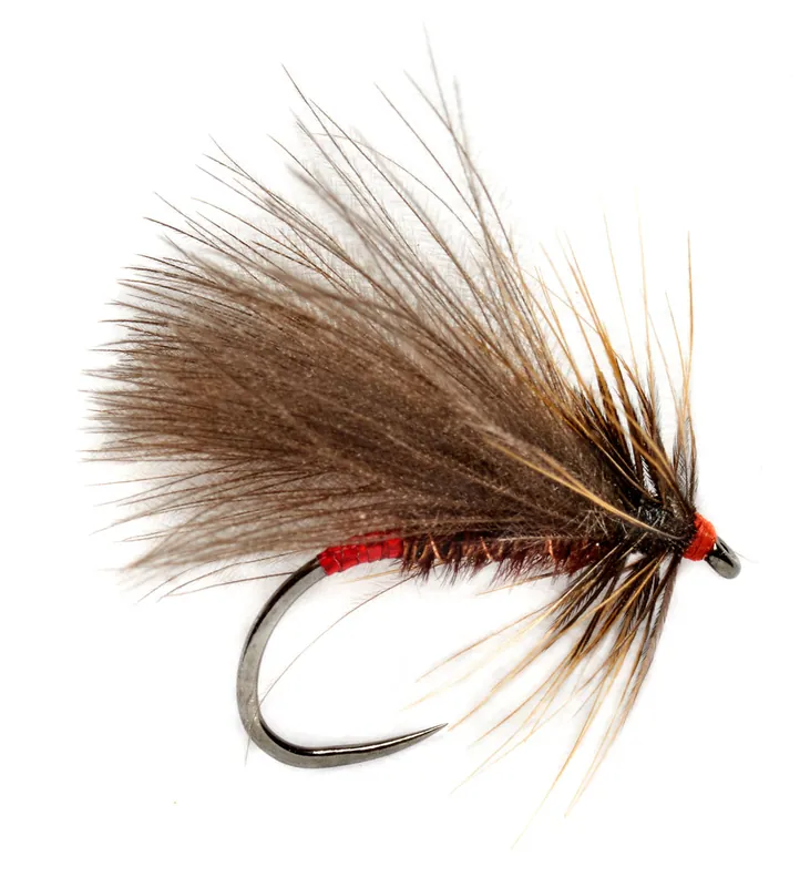 Fulling Mill Trockenfliege - Roza's Red Butt Caddis Barbless-