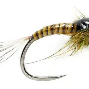 Fulling Mill Nymphe - Olive Quill Nymph Barbless-