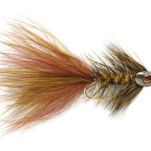 Fulling Mill Streamer - Wooly Bugger grizzly oliv-braun-