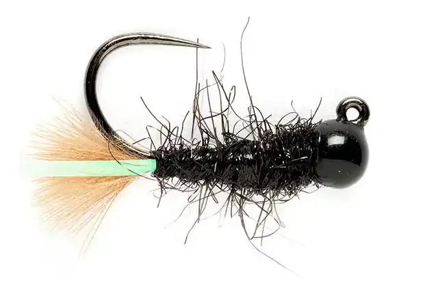 Fulling Mill Nymphe - Tungsten KJ Black Jig Barbless-