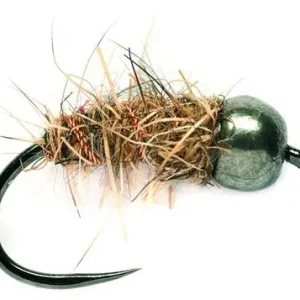 Fulling Mill Nymphe - Hare's Ear Black Tungsten Barbless-