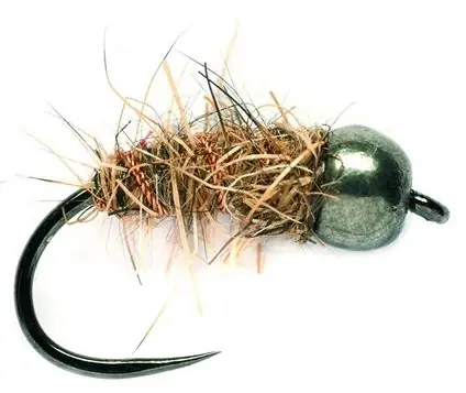 Fulling Mill Nymphe - Hare's Ear Black Tungsten Barbless-