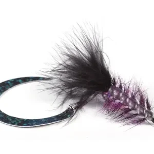 Guideline Meerforellenfliege - Wiggle Tail Borstemark black-