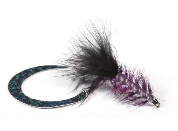 Guideline Meerforellenfliege - Wiggle Tail Borstemark black-