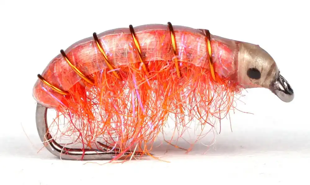 Guideline Meerforellenfliege - UV Gammarus orange-