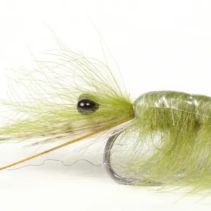 Guideline Meerforellenfliege Olive CDC Shrimp-