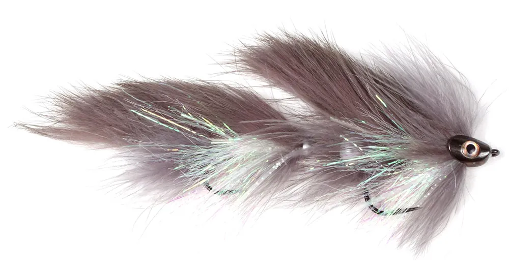 Guideline Streamer - Scull Bunker Zonker grey/white-