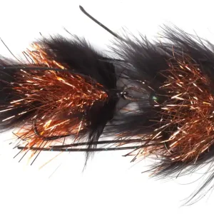 Guideline Streamer - Scull Bunker Marabou black/copper-
