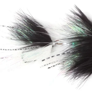 Guideline Streamer - Scull Bunker Marabou black/white-