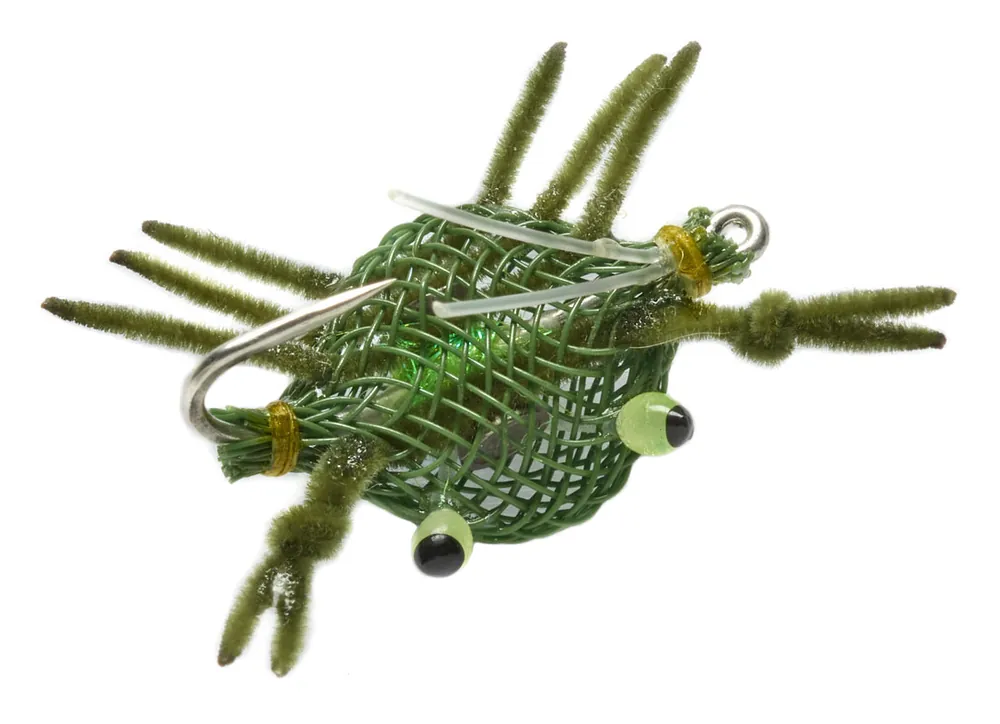 Fulling Mill Salzwasserfliege - Micro Flexo Crab Weedless olive-