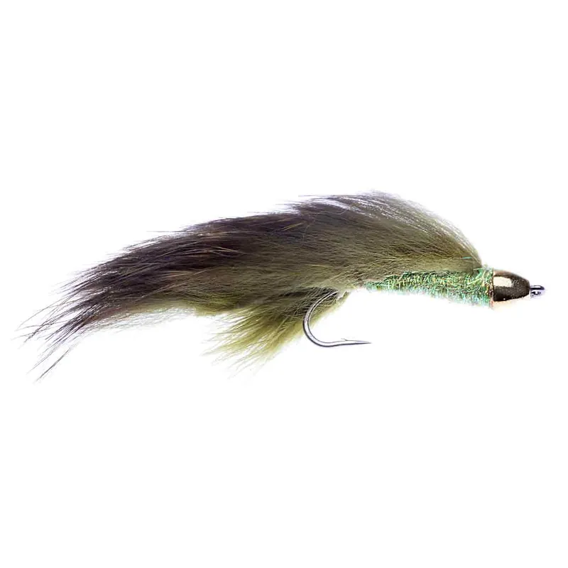 Catchy Flies Streamer - CF90 UH Zonker olive- 4