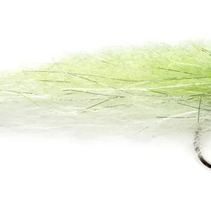 Fulling Mill Streamer - Salty Mullet chartreuse & white-