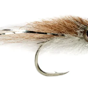 Fulling Mill Streamer - Salty Minnow tan & white-