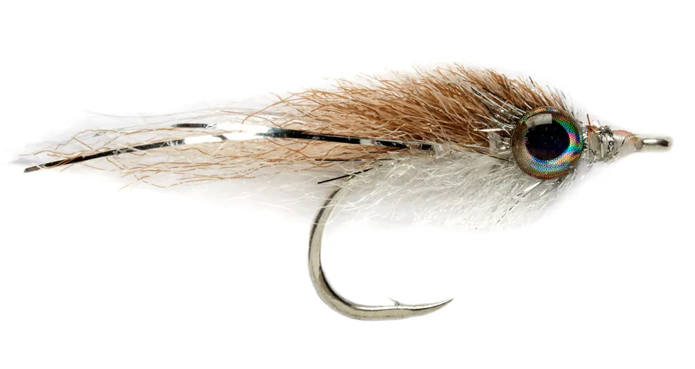 Fulling Mill Streamer - Salty Minnow tan & white-