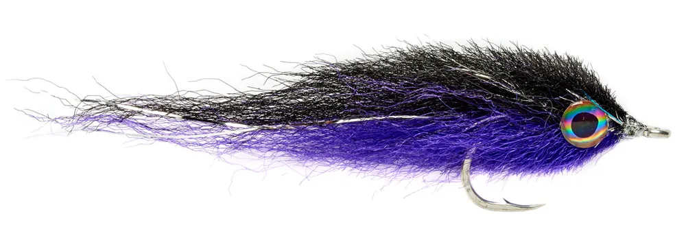 Fulling Mill Streamer - Salty Mullet black & purple-