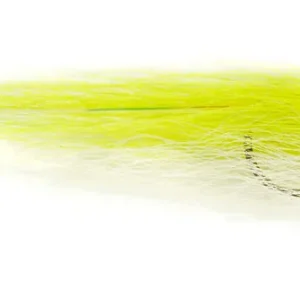 Fulling Mill Streamer - Daz's Bendback Minnow chartreuse & white-