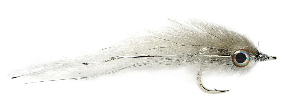 Fulling Mill Streamer - Salty Mullet grey & white-